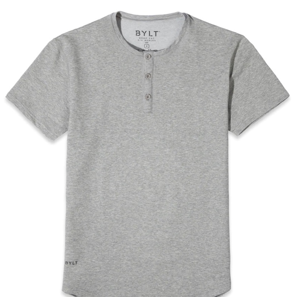 Bylt Lux Blend Henley Light Gray Large